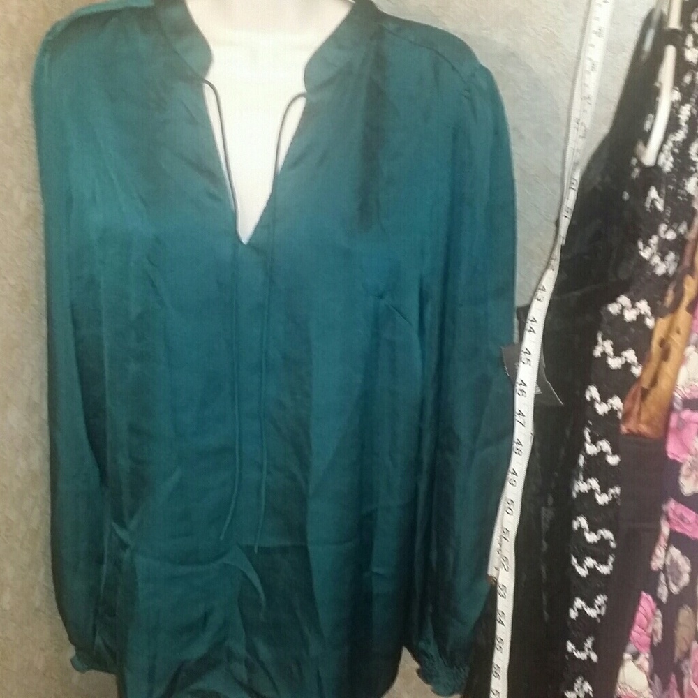Green blouse